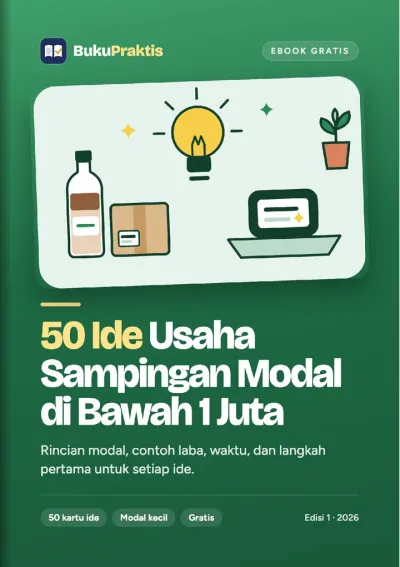Sampul 50 Ide Usaha Sampingan Modal di Bawah 1 Juta